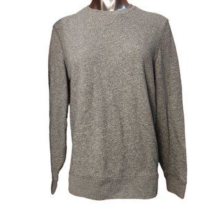 BT Supply Co. Women's Gray Long Sleeve Crew-Neck Pullover Sweatshirt L/G